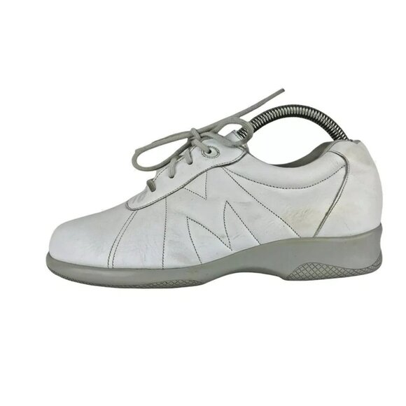 Munro Womens American White Leather Casual Lace Up Sneaker Shoes Size US 6 M - Picture 2 of 10